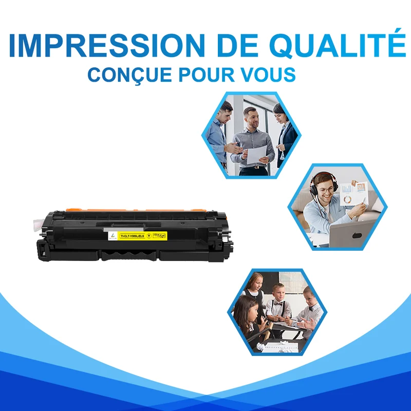 Samsung CLT-Y506L/ELS Cartouche de Toner Jaune compatible