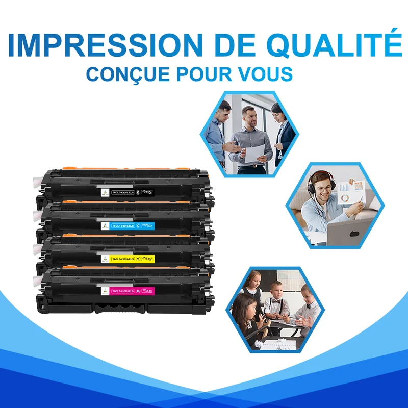 Pack CLT-506L / P406L Toners compatibles Samsung CLP-680ND, CLX-6260FW