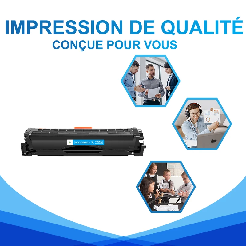 Samsung CLT-C504S/ELS Cartouche de Toner Cyan compatible