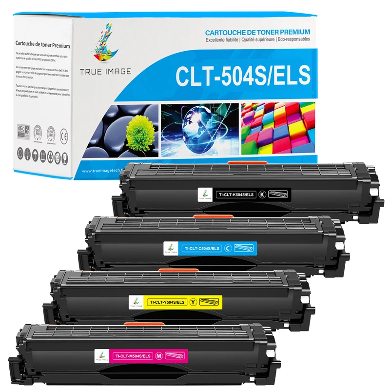 Pack 4 couleurs Samsung P504C CMYK Toners compatibles SU400A