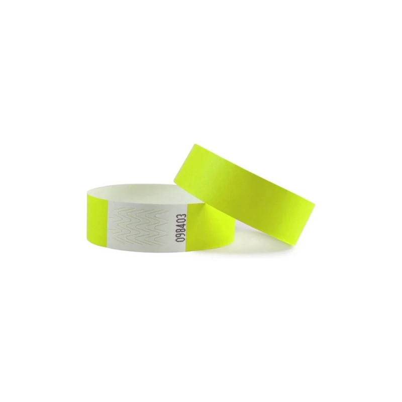 Bracelets Tyvek© en papier vierge - 100 bracelets