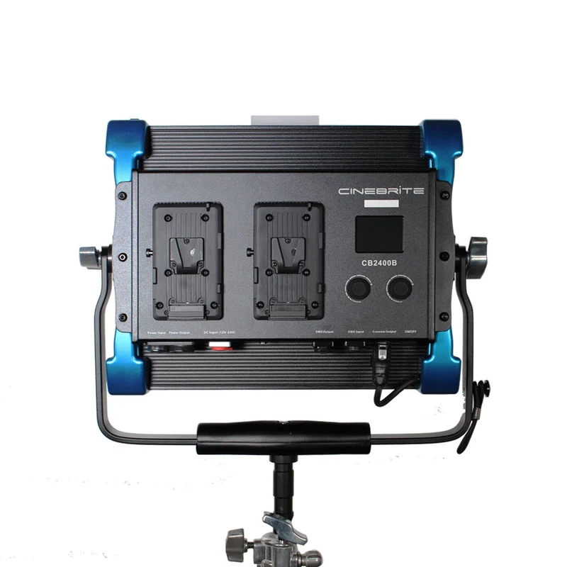 Cinebrite 2400 Lumière Bicolore LED avec Monture V pour pile