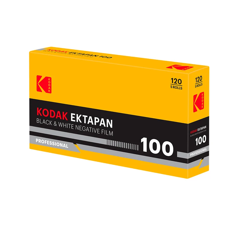 Film Noir et Blanc Ektapan 100 (Rouleau 120/Paquet de 5)