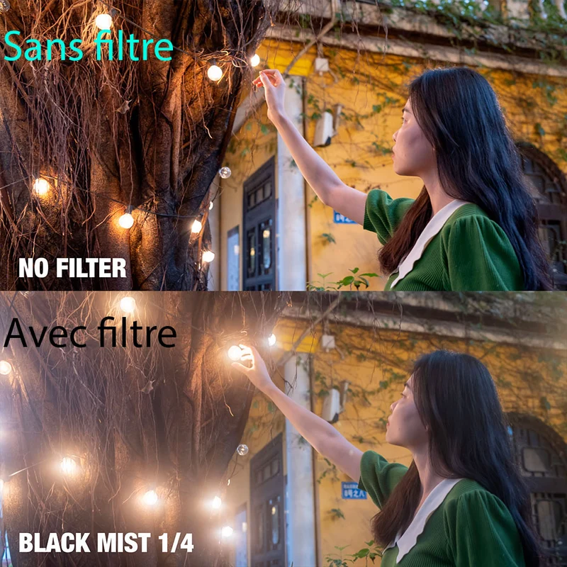 Filtre Brume Noire Black Mist 1/4 pour Fuji X100VI (Noir)