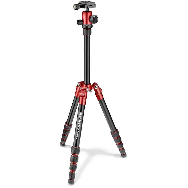 Petit Trépied Element Traveller en Aluminium avec Tête (Rouge)