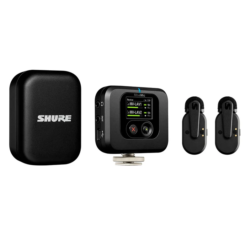 Microphone MoveMic + Étui de chargement (2 Microphones + Récepteur)