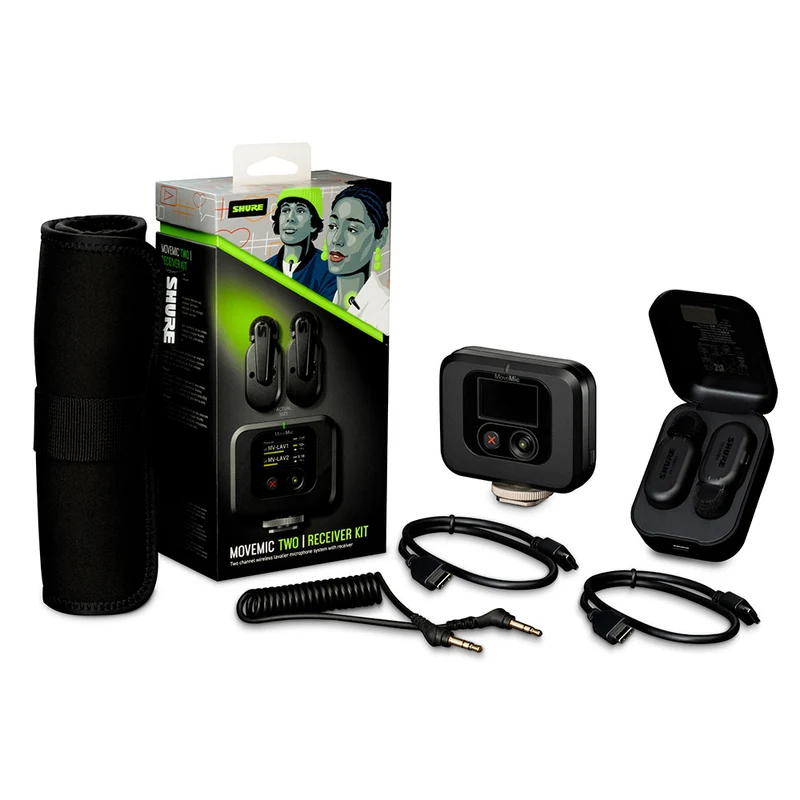 Microphone MoveMic + Étui de chargement (2 Microphones + Récepteur)