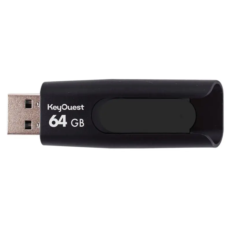 Key Ouest Clé Usb 64Go Keyslide Noir Blanc
