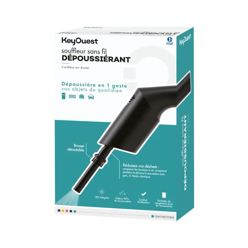 Key Ouest Souffleur Dépoussiérant Sans Fil Rechargeable