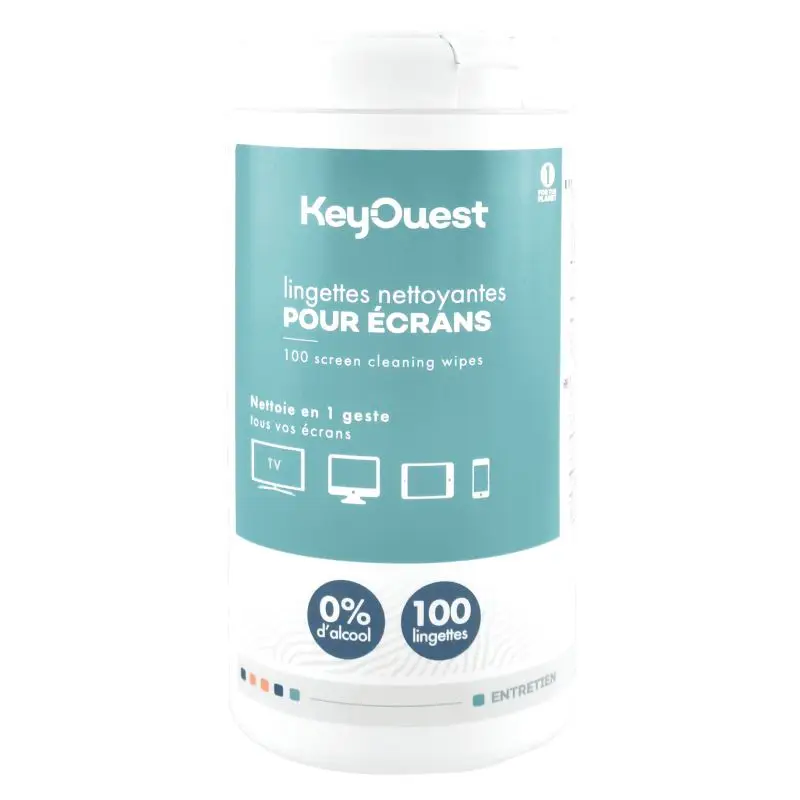 Key Ouest Lingettes Nettoyantes Pour Écran