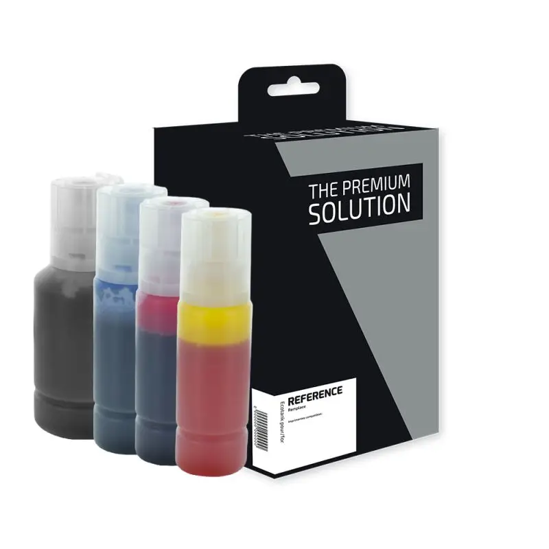 HP H32 Bouteille encre Pack 4 Couleurs compatible