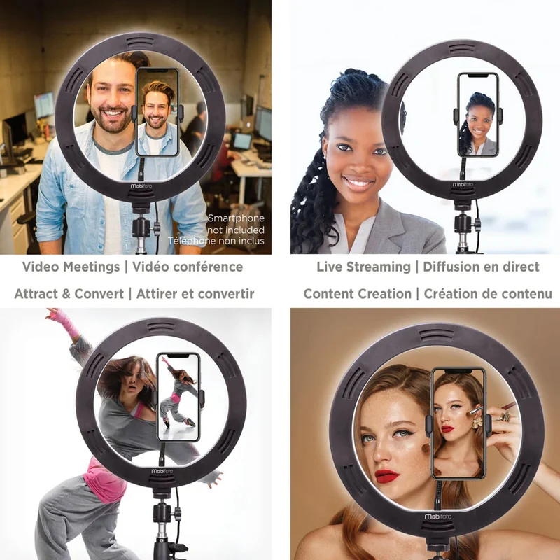 Anneau de lumière LED 10po Mobilite 10