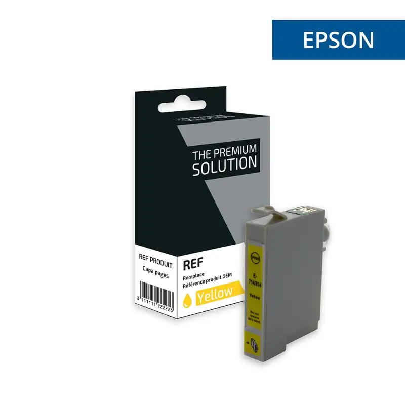 Epson T0714 Guepard Cartouche Jaune compatible équivalent à C13T07144011