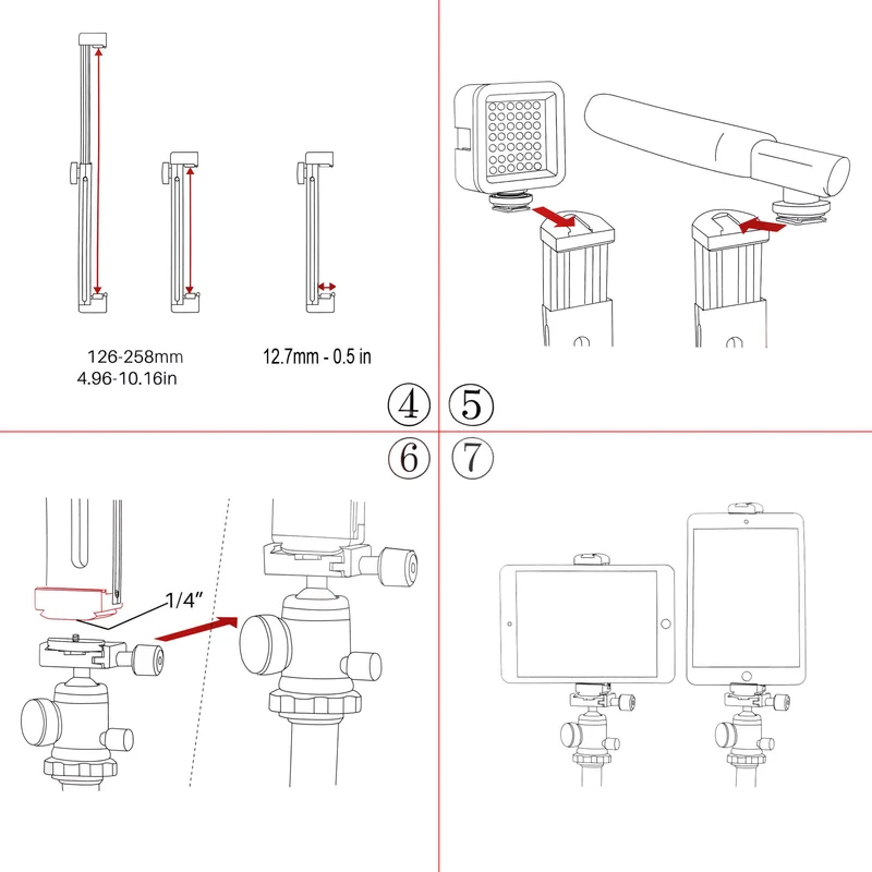 Support en aluminium pour Tablette avec sabot