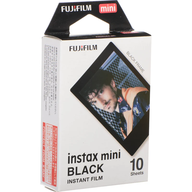 Film Instantané Instax Mini Noir (10 Feuilles)