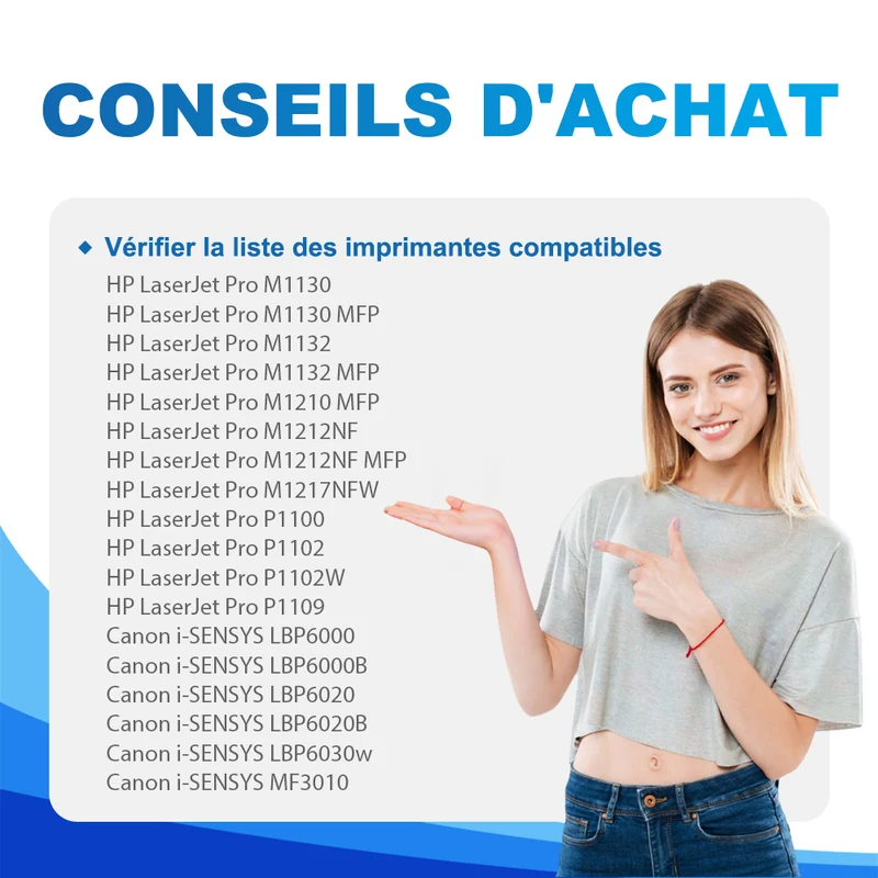 HP 85A CE285A Multipack de Toners Noir Compatibles