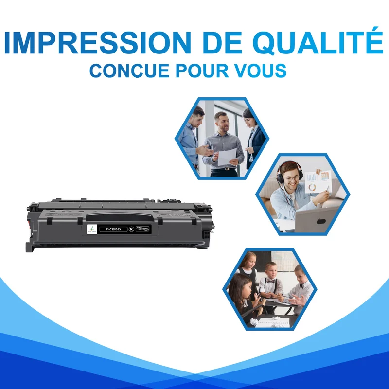 HP 05X CE505X Multipack Toners Noir Compatibles