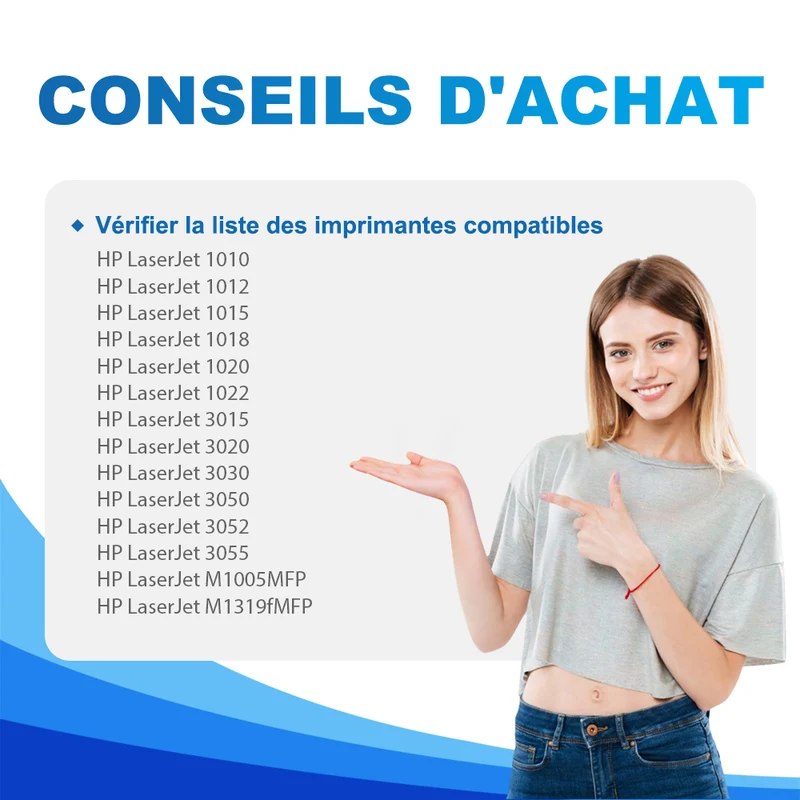 HP 12A Q2612A Multipack de Toners Noir Compatibles