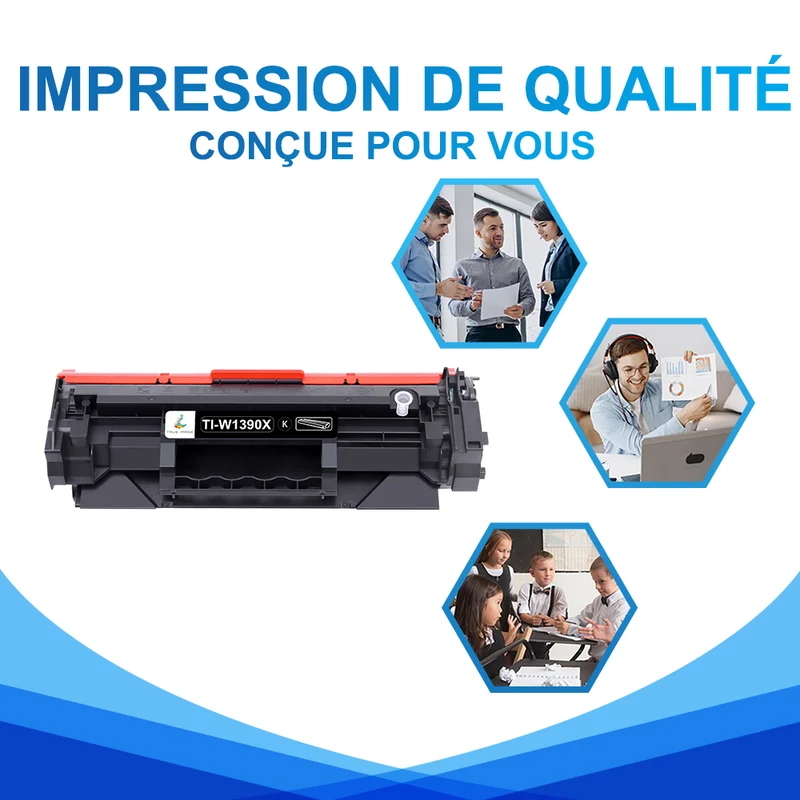 HP 139X Multipack de Toners Noir Compatibles W1390X avec puce