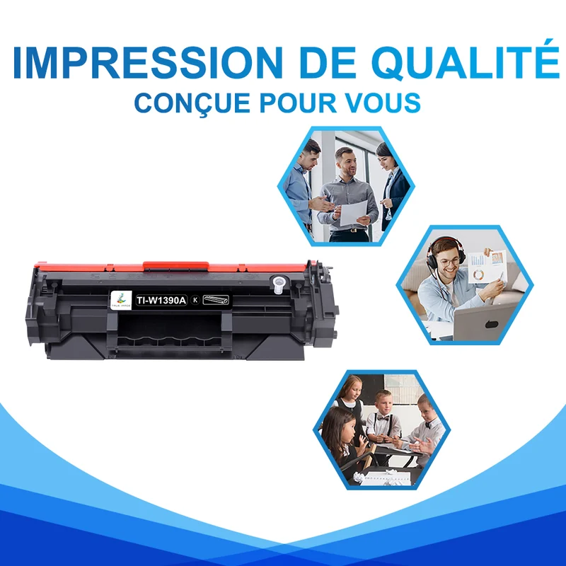 HP 139A Multipack de Toners Noir Compatibles W1390A avec puce