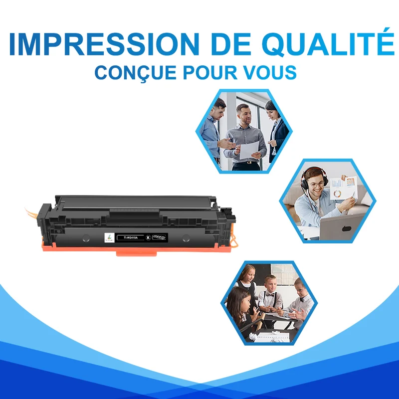 HP 216A Cartouche de Toner Noir Compatible W2410A | Sans Puce