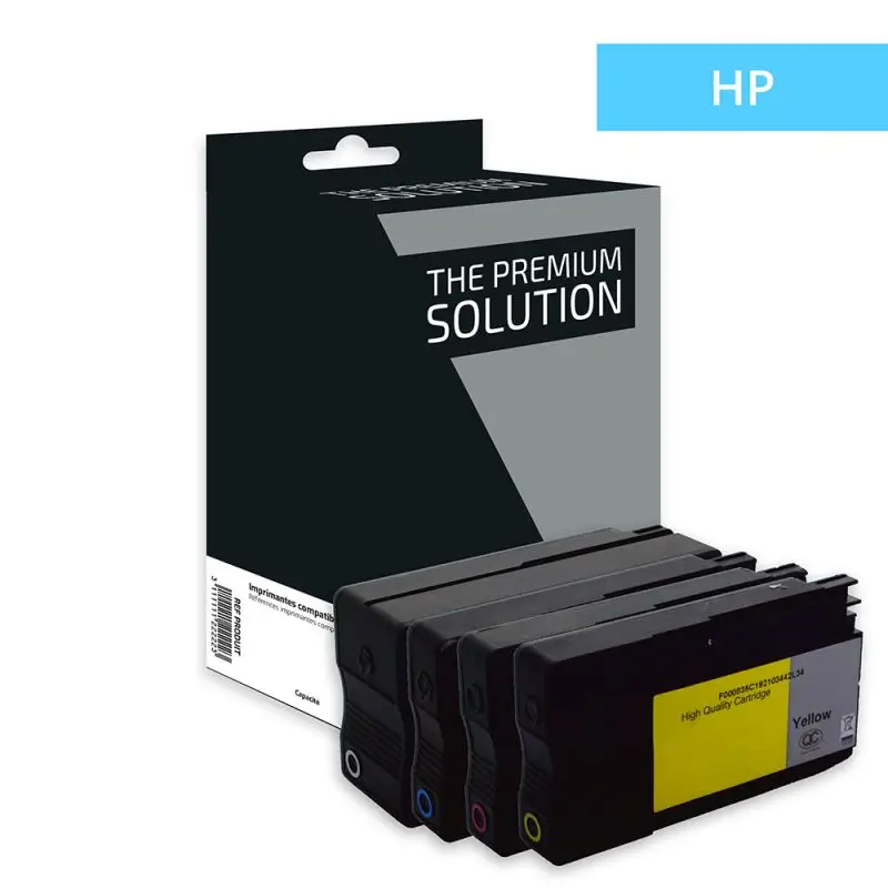 HP 934XL/935XL Cartouche Pack 4 Couleurs compatible équivalent à C2P23AE, C2P24AE, C2P25AE