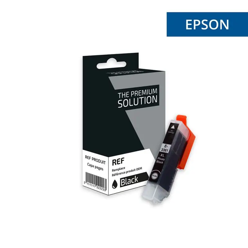 Epson 33XL Orange Cartouche Photo Noir compatible équivalent à C13T33614012