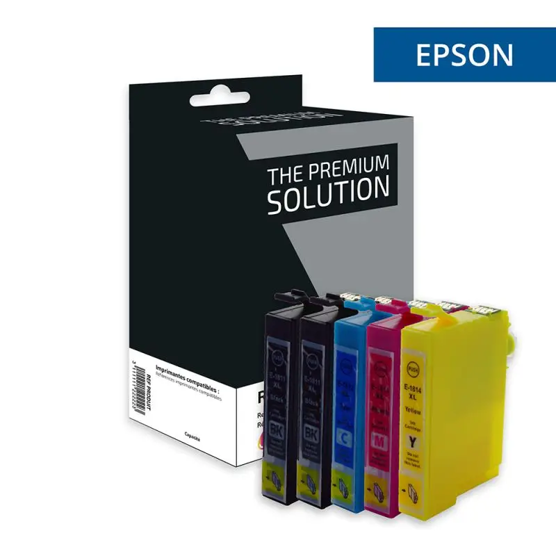 Epson 1816 Paquerette Cartouche Pack 4 Couleurs compatible équivalent à C13T18164012