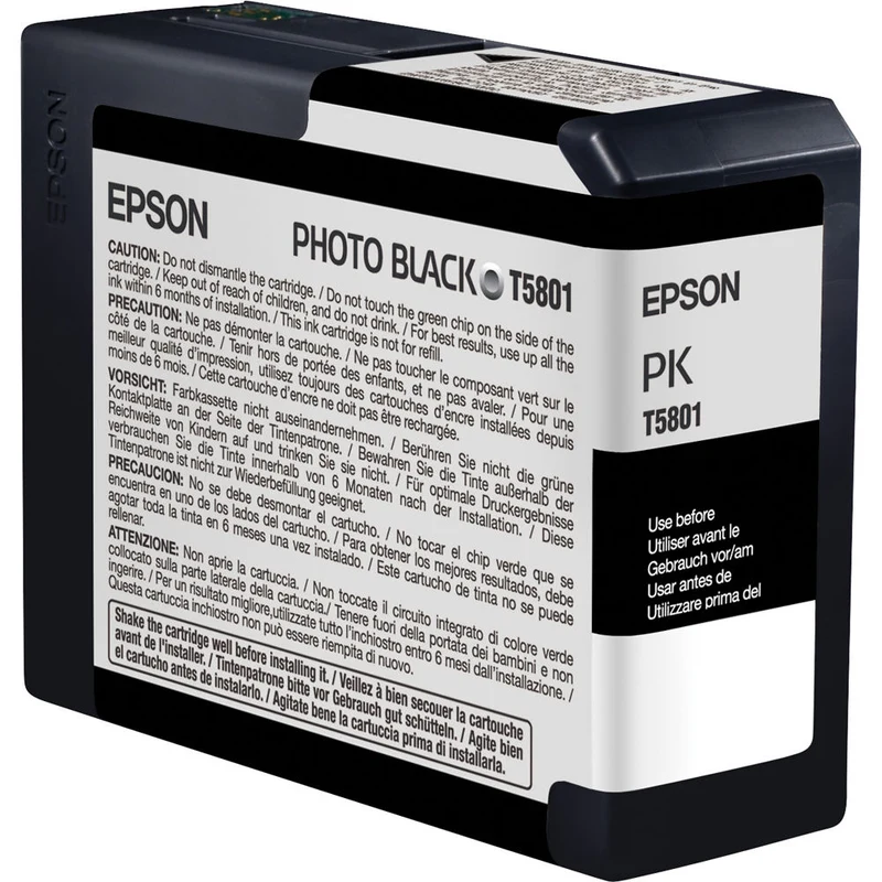 Cartouche d’Encre UltraChrome K3 T580 Noir Photo (80 ml)