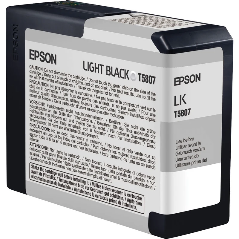 Cartouche d’Encre UltraChrome K3 T580 Noir Clair (80 ml)