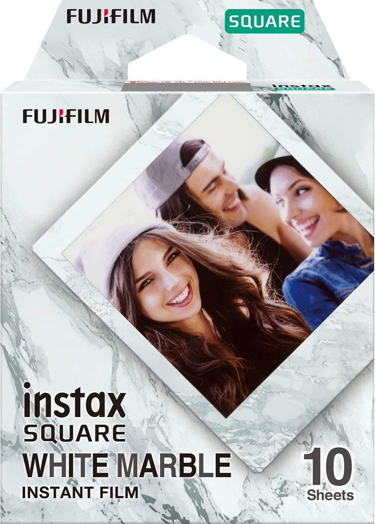Film Instantané Instax Square Marbre Blanc (10 Feuilles)