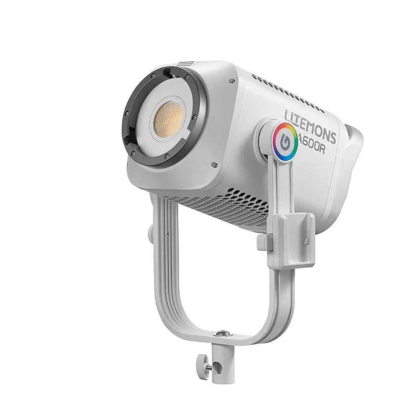 Lumière LED Litemons LA600R RGB avec Sac de Transport (Blanc)