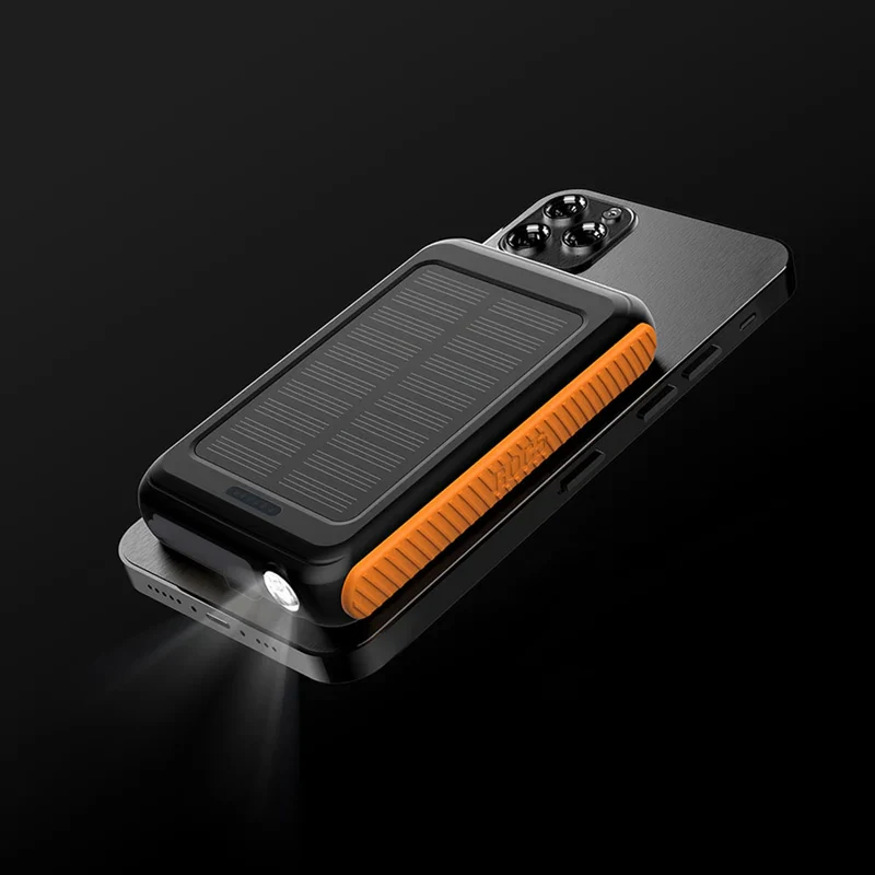 Chargeur Portable/Sans-Fil MagSafe PD avec charge rapide & Panneaux Solaire 5000mAh