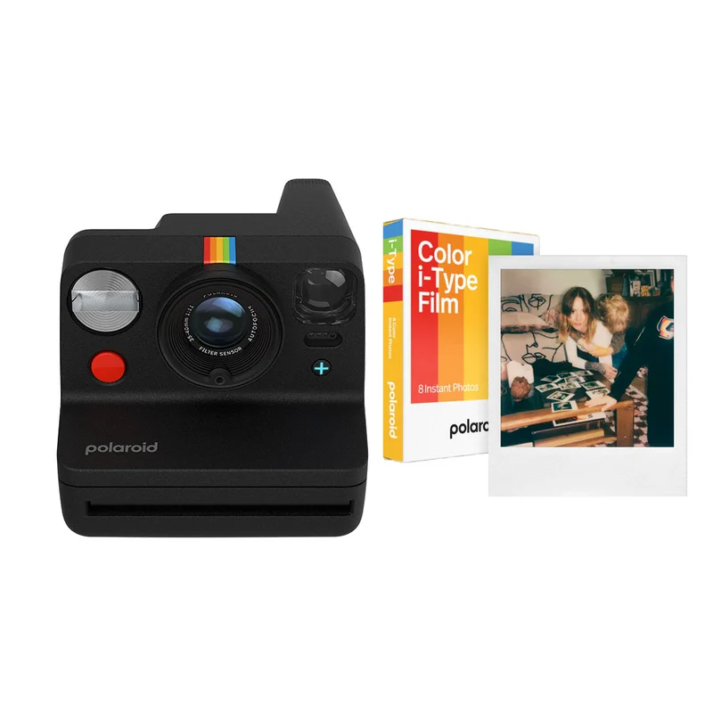 Polaroid Now+ Appareil i-Type Génération 3 avec Film couleur (Noir)