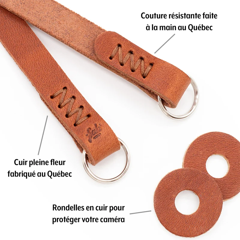 Courroie F4 Mark II longueur 47po (M-L/Cuir Brun)