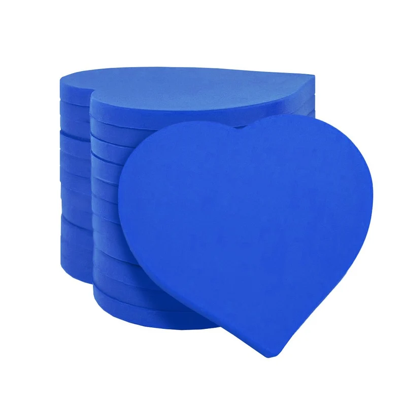 Jetons vierges cœur - 40 x 40 mm - 100 pièces
