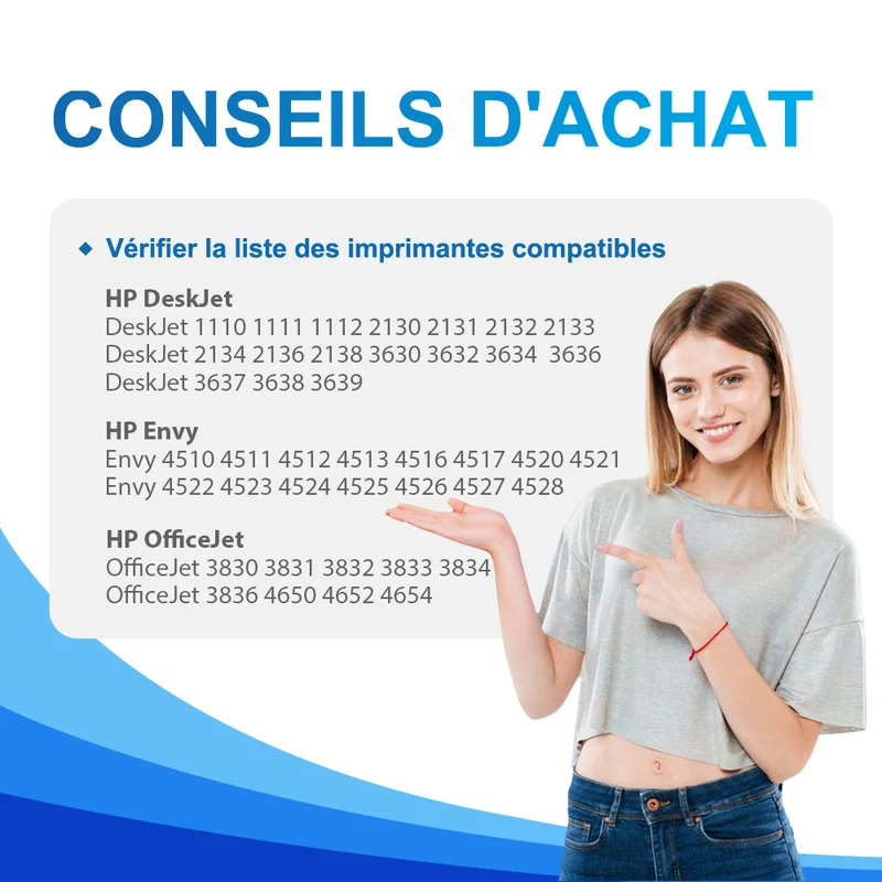 HP DeskJet 3639 Cartouches d’encre - Compatible HP 302XL Multipack