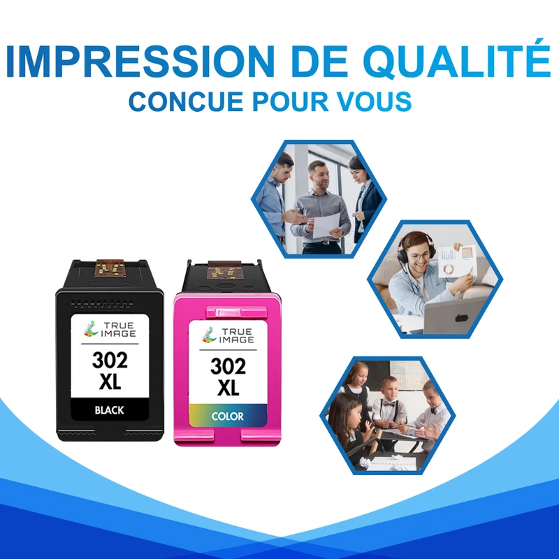 HP DeskJet 3639 Cartouches d’encre - Compatible HP 302XL Multipack