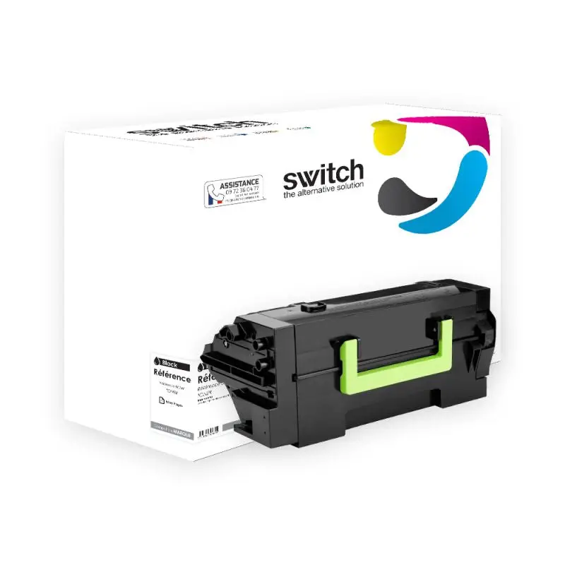 Lexmark 582H Toner Noir compatible équivalent à 58D2H00 · Switch