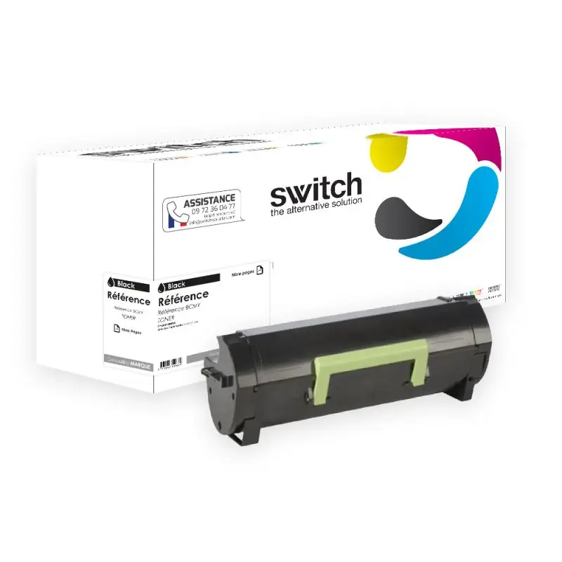 Lexmark 562 Toner Noir compatible équivalent à 56F2000 · Switch