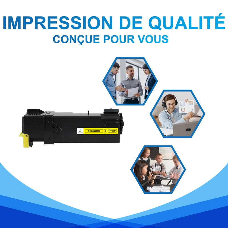 Xerox 106R01333 Toner Jaune Compatible | Xerox Phaser 6125 / 6125N