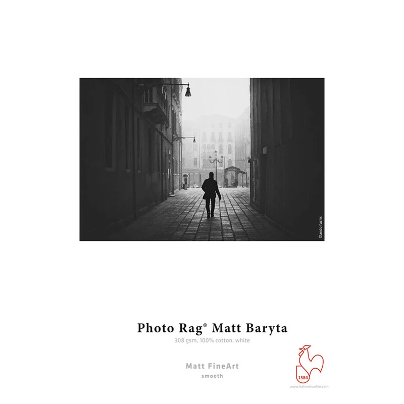 Papier Photo Rag Matt Baryta 17x22po (25 Feuilles)