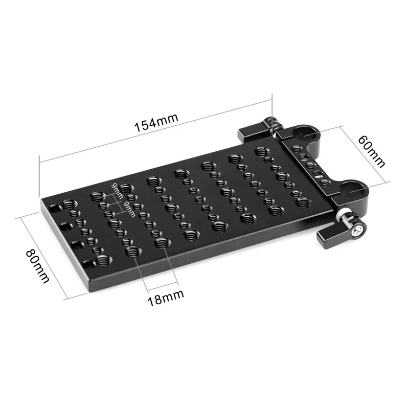Plaque multi usage avec pince 15mm