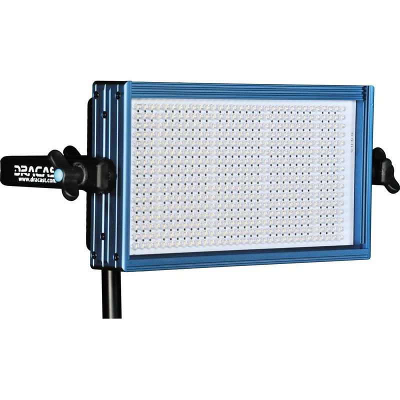 Dracast LED500 Pro Ensemble de 3 Lumières du Jour LED avec Monture V pour Pile et Trépieds (5600K)