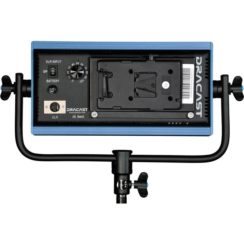 Dracast LED500 Pro Ensemble de 3 Lumières du Jour LED avec Monture V pour Pile et Trépieds (5600K)