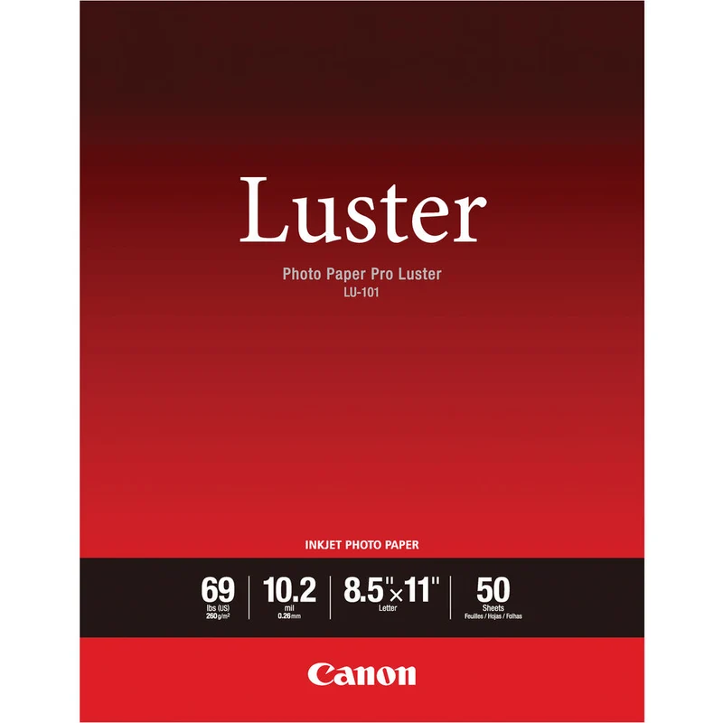 Papier Photo Pro Lustré 8.5x11po (50 Feuilles)
