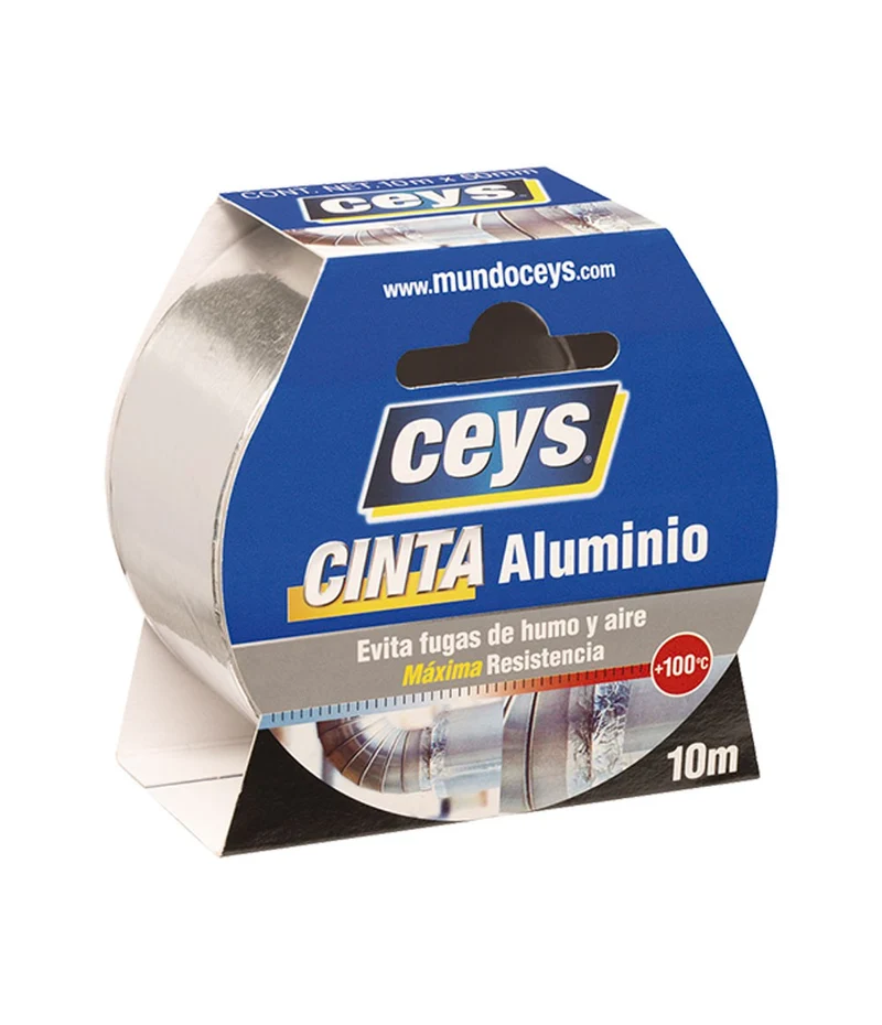 Rouleau de ruban adhésif en aluminium Tackceys 10mX50mm Ceys