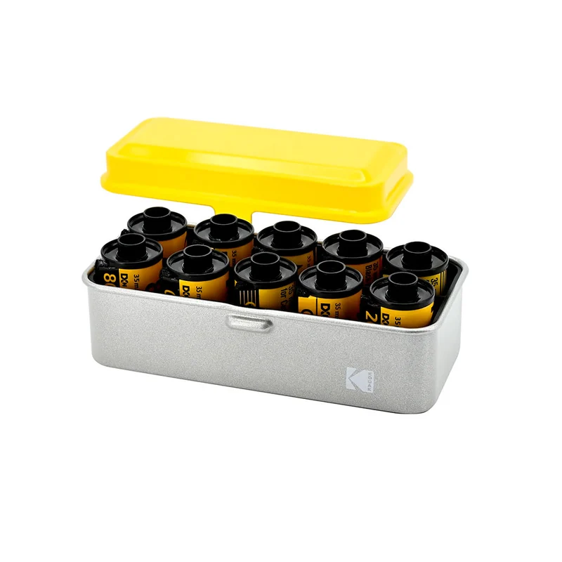 Étui pour film 35mm/120 (Argent/Jaune)