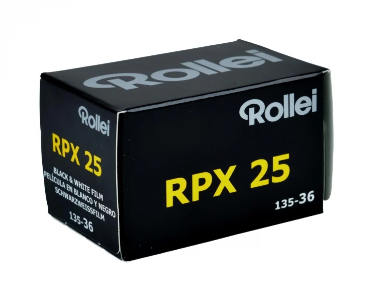 Film Noir et Blanc RPX 25 (Rouleau 35mm, 36 Poses)