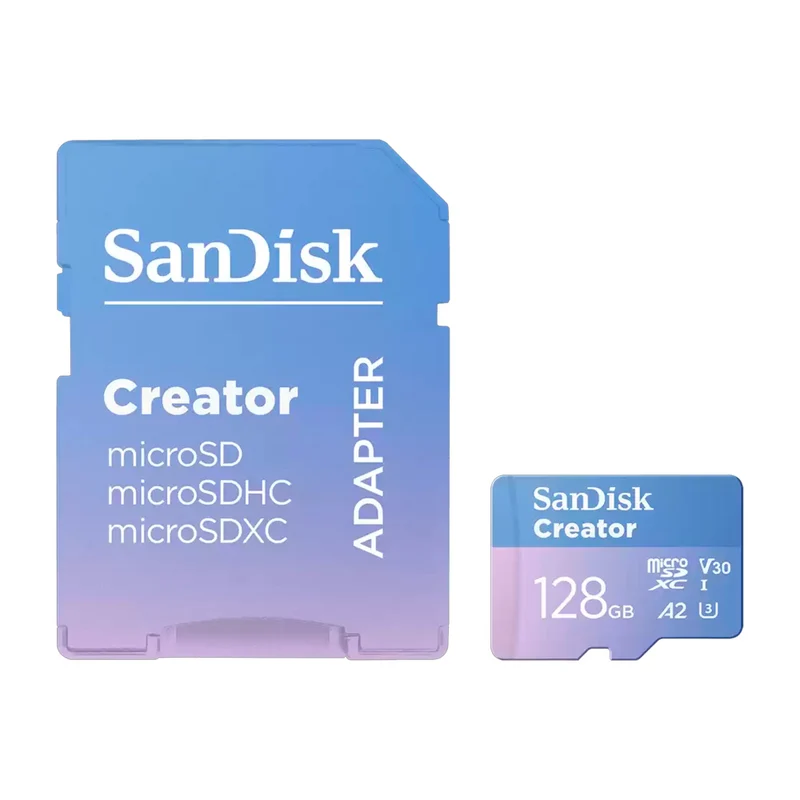 Carte Mémoire microSDXC Série Créateur UHS-I V30 128GB